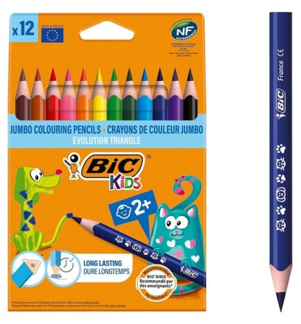 PASTELLI BIC EVOLUTION 12 COLORI