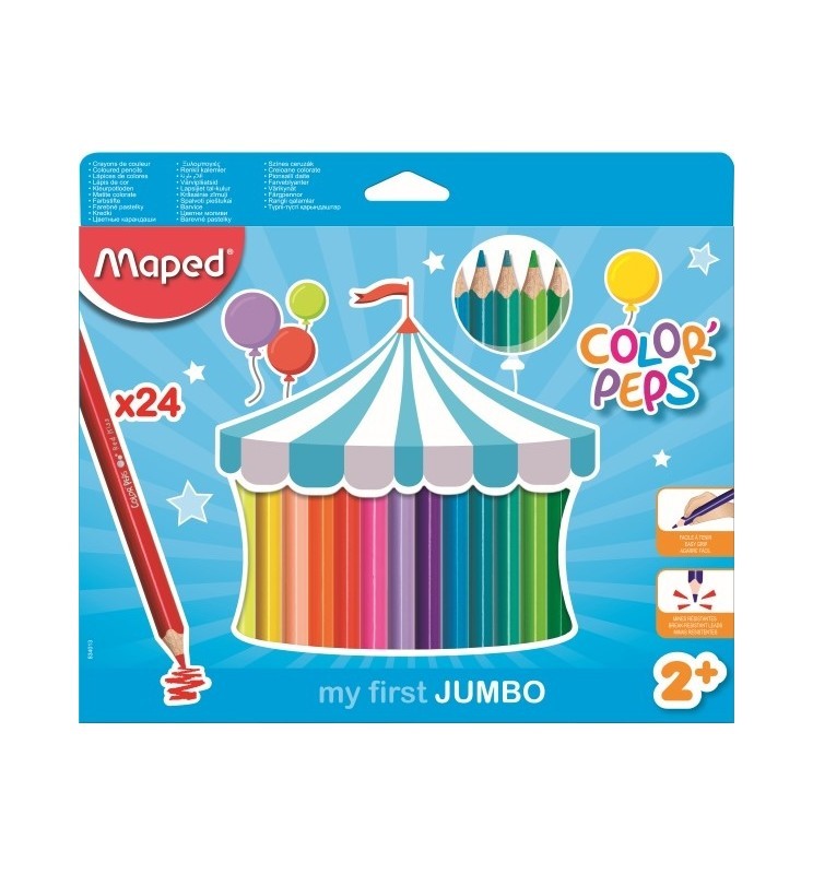 PASTELLONI MAXI DA 24 COLORI MAPED