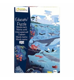 Puzzle educativo Mondo marino