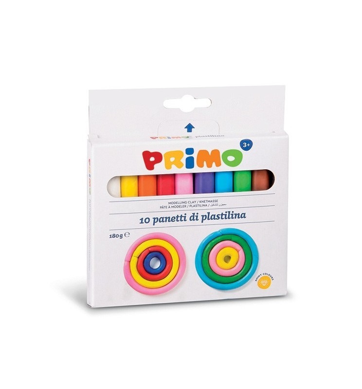 PLASTILINA 18g 10 COLORI PRIMO