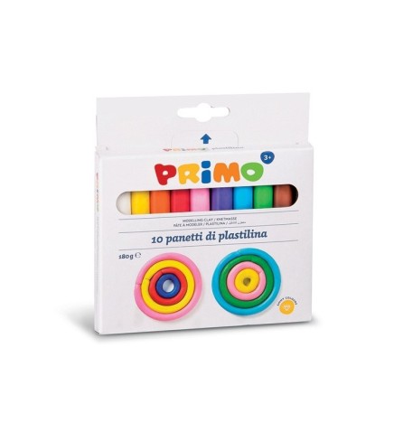 PLASTILINA 18g 10 COLORI PRIMO