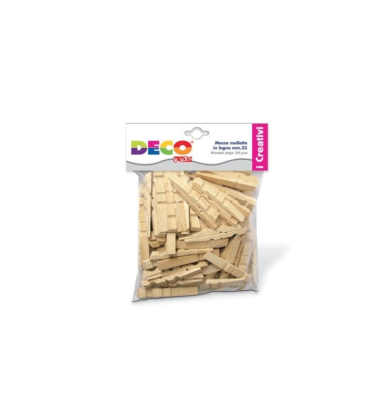 MEZZE MOLLETTE LEGNO MM.25 PZ.100