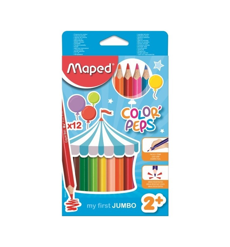 PASTELLONI MAXI DA 12 COLORI MAPED