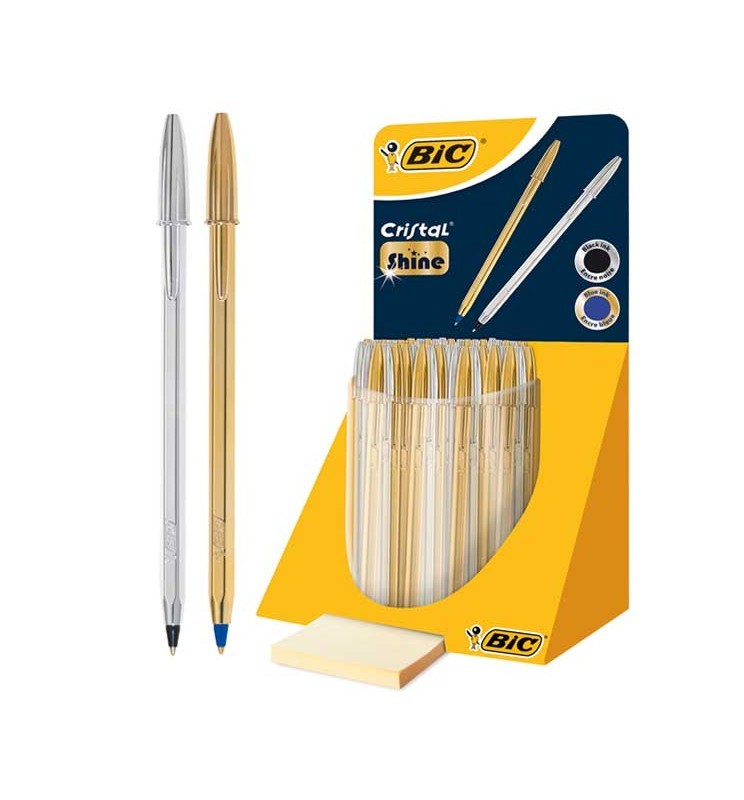 PENNA BIC CRISTAL SHINE 40pz EXPO