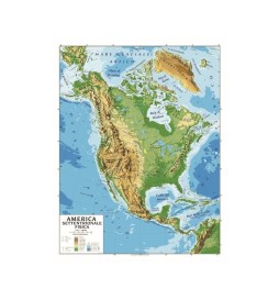 CARTA GEOGRAFICA AMER.SET.100X140