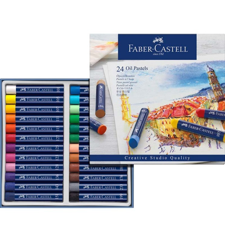 Pastelli ad olio da 24 Faber-Castel