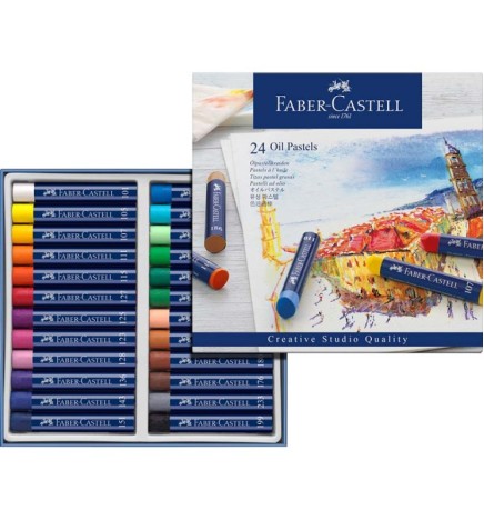 Pastelli ad olio da 24 Faber-Castel