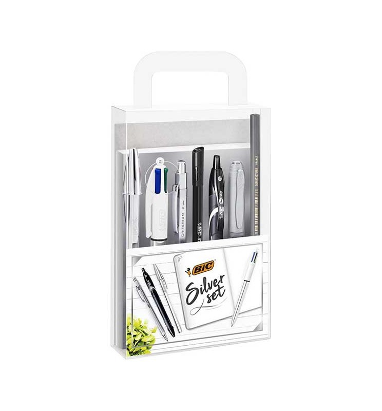 SET SILVER 7+1pz BIC