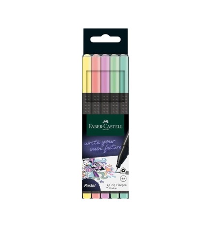 PENNA GRIP FINEPEN 0,4 5 COLORI PAS