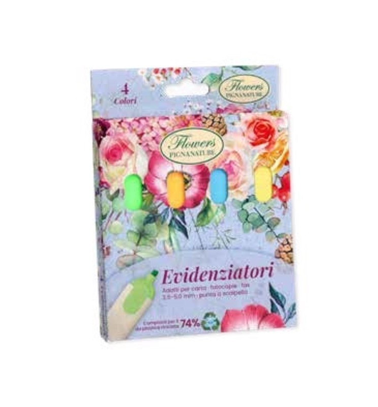 EVIDENZIATORE FLOWERS 4BL PIGNA