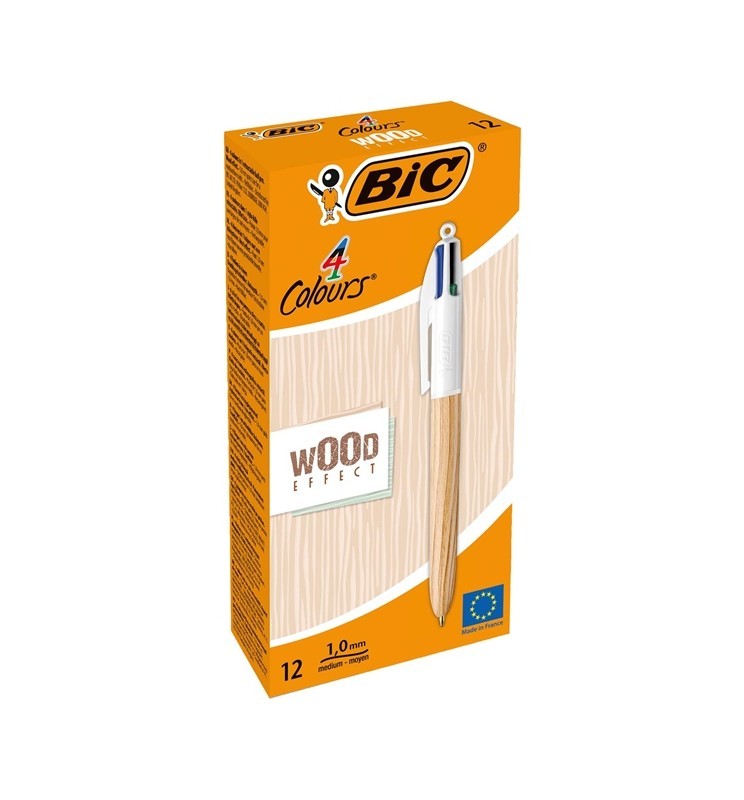 PENNA 4 COLORI WOOD BIC