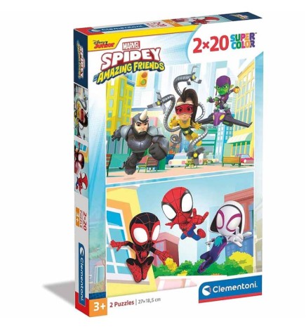 PUZZLE SPIDEY AND FRIENDS 2x20pz