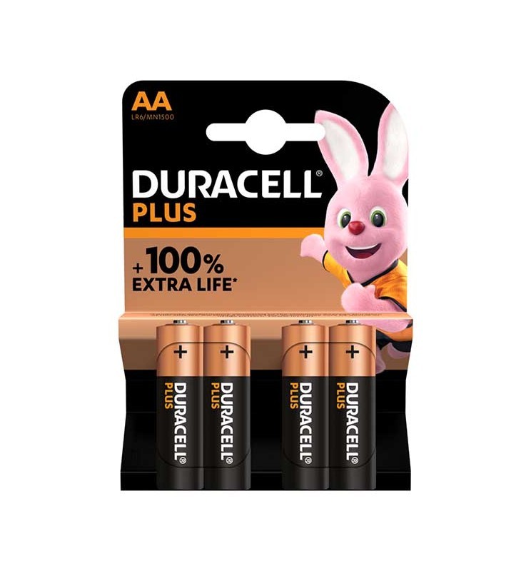 PILE DURACELL STILO BL.4 AA PLUS PO