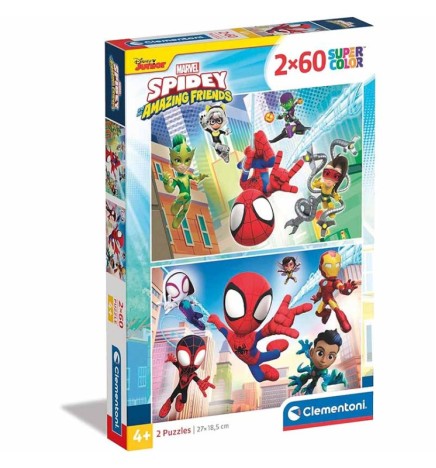 PUZZLE SPIDEY AND FRIENDS 2x60pz