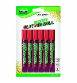 COLLA GLITTER ML.10 BLISTER PZ.6