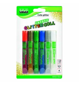 COLLA GLITTER ML.10 BLISTER PZ.6