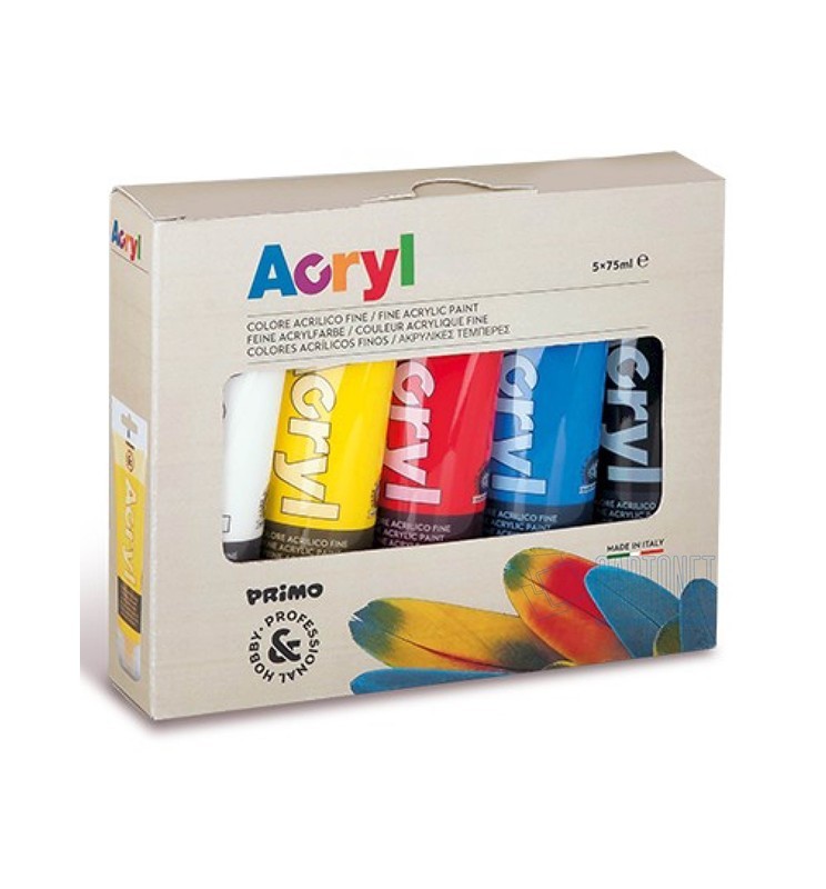 ACRYL 75ml 5pz  Acrilico Fine PRIMO